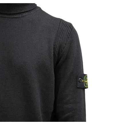 Stone Island Knitted Turtleneck (Schwarz)