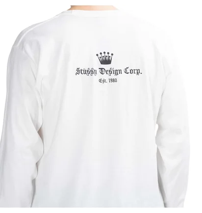 Stüssy Est. 1980 Longsleeve (Weiß)