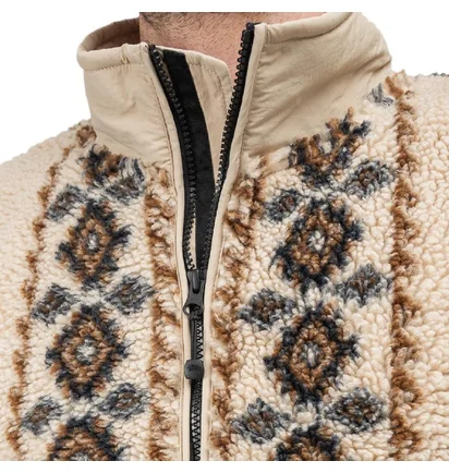 Stüssy Lima Jaquard Sherpa Jacket (Beige)