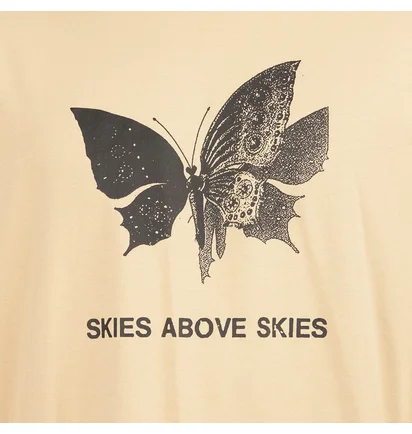 Brain Dead Skies above long sleeve (Beige)
