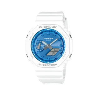 Casio G-Shock GA-2100WS-7AER (Weiß / Blau)
