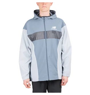 New Balance Athletics Windbreaker (Graublau)