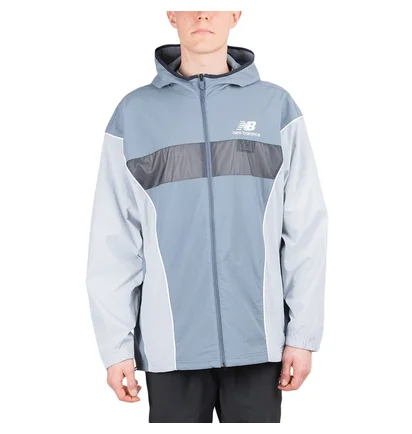 New Balance Athletics Windbreaker (Graublau)