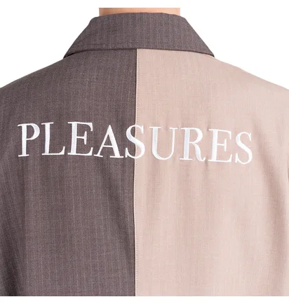 Pleasures Raid Long Jacket (Beige / Grau)