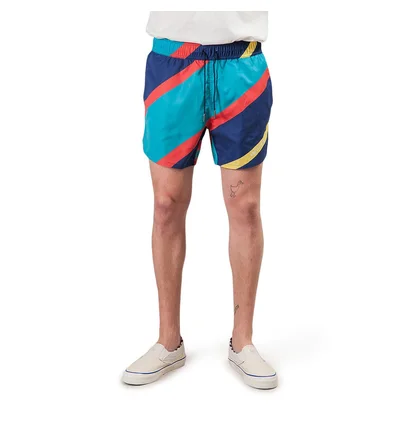 Aimé Leon Dore Nautical Stripe Swim Trunks (Blau)