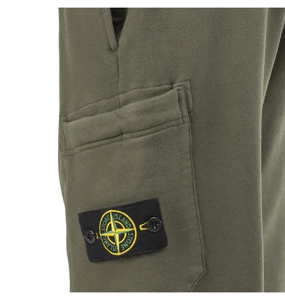 Stone Island Garment Dyed Cargo Sweatpant (Olive)