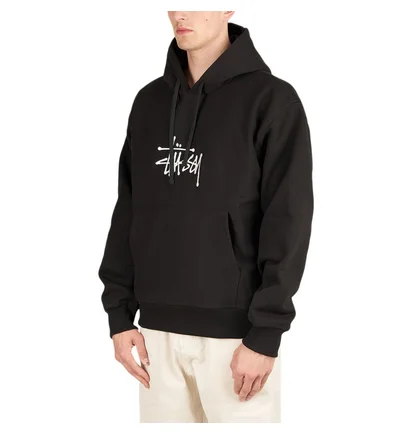 Stüssy Basic Applique Hoodie (Schwarz)