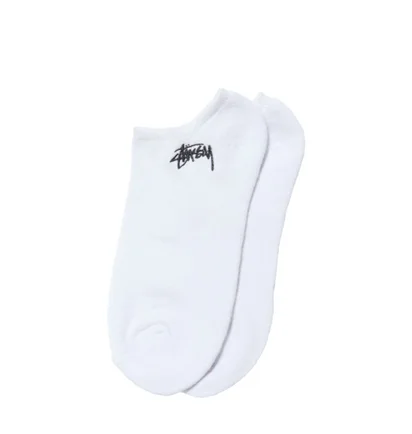 Stüssy Small Stock No Show Socks (Weiß)