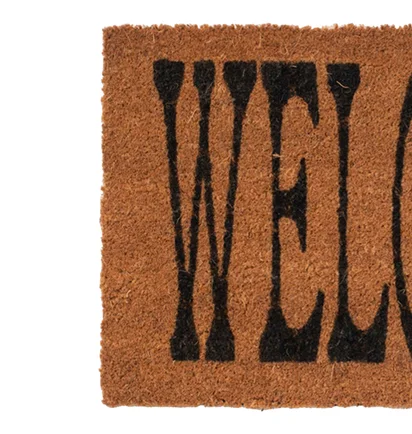 Carne Bollente Welcum Home Doormat (Braun / Schwarz)
