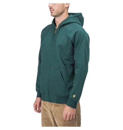 Carhartt WIP Hooded Chase Jacket (Dunkelgrün)