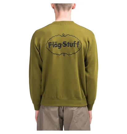 Flagstuff 'Ice Logo' Crewneck (Olive)