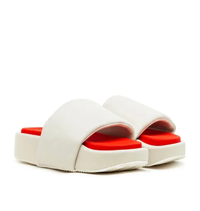 adidas Y-3 Slide 'White' (Weiß / Rot)