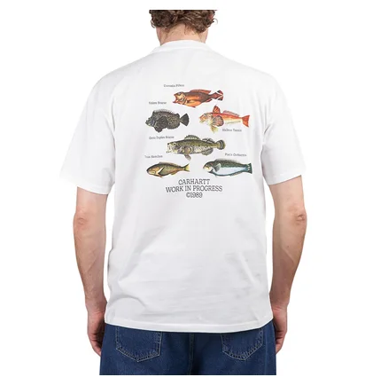 Carhartt WIP S/S Fisch T-Shirt (Weiß)