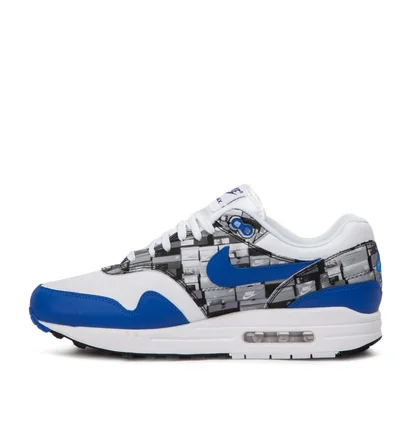 Nike x Atmos Air Max 1 Print 'We Love Nike' (Weiß / Blau)