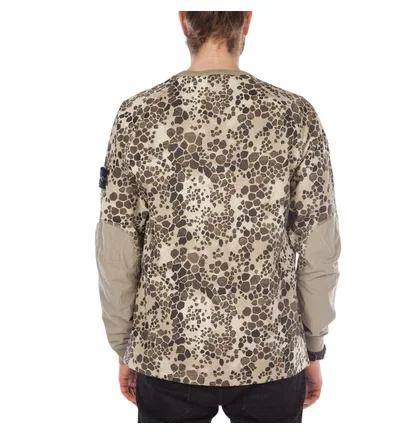 Stone Island Alligator Camo Sweat Shirt (Beige)