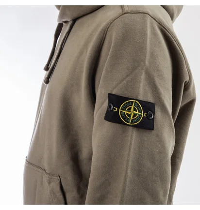 Stone Island Hooded Sweater (Oliv)