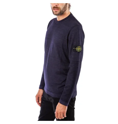 Stone Island Wool Sweat Shirt (Blau)