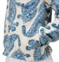 Stüssy Big Paisley Full Zip Sherpa Jacket (Beige / Blau)