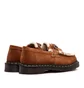Dr. Martens Adrian Snaffle Hair-On Suede Loafer (Braun / Weiß)