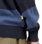 Dime Wave Striped Light Knit Sweater (Navy)