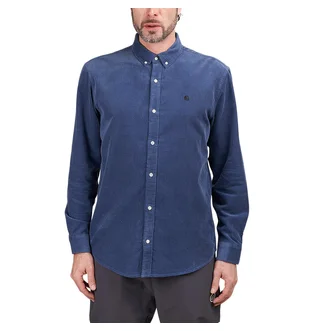 Carhartt WIP L/S Madison Fine Cord Shirt (Blau)