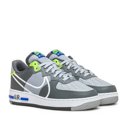 Nike Air Force 1 React (Grau / Blau)