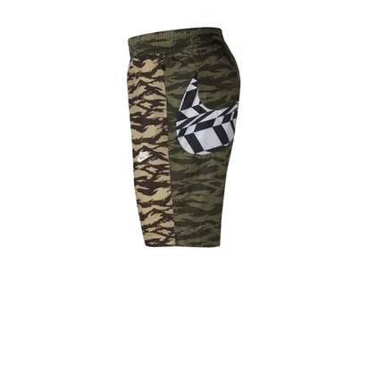Nike NSW Printed Swoosh Woven Shorts (oliv / weiß)