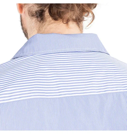 Norse Projects Carsten SS Poplin Shirt (Blau / Weiß)