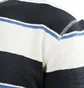 Norse Projects Johannes Textured Stripe Tee (Dunkelblau)