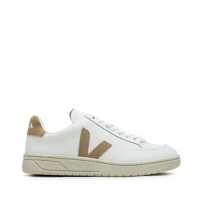 Veja WMNS V-12 Leather (Weiß / Beige)