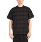 Brain Dead Lightning Head Textured Stripe T-Shirt (Schwarz)