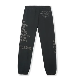 Brain Dead Tonal Type Print Sweatpants (Schwarz)
