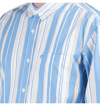 Carhartt WIP L/S Romero Shirt (Blau / Weiß)