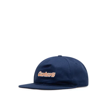 Carhartt WIP Liquid Script Cap (Blau / Orange)