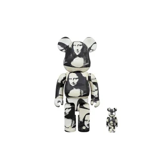 Medicom 100% + 400% Andy Warhol Mona Lisa Be@rbrick Toy