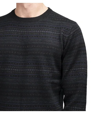 Norse Projects Fairisle Cashwool (Schwarz)