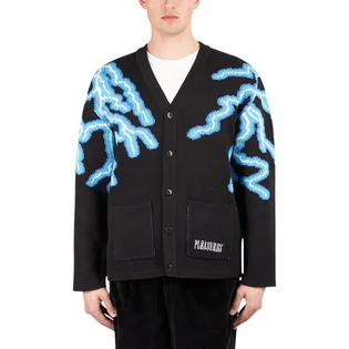 Pleasures Volt Jacquard Cardigan (Schwarz / Blau)