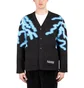 Pleasures Volt Jacquard Cardigan (Schwarz / Blau)