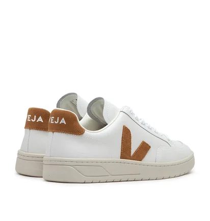 Veja V-12 Leather (Weiß / Braun)