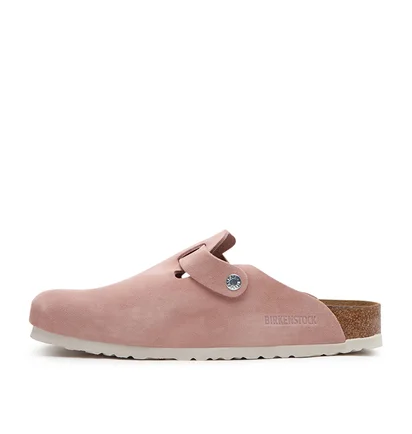 Birkenstock Boston Soft Footbed Suede Leather (Rosa)