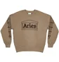 Aries Column Crewneck Sweatshirt (Khaki / Schwarz)