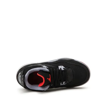 Air Jordan 4 Retro (PS) 'Black Cement' (Schwarz / Rot)