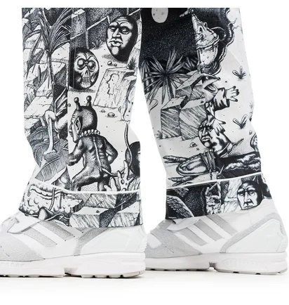 Brain Dead Wild Things Pajama Bottoms (Schwarz / Weiß)