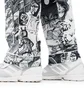 Brain Dead Wild Things Pajama Bottoms (Schwarz / Weiß)