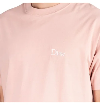 Dime Classic Small Logo T-Shirt (Pink)