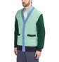 Aimé Leon Dore Pop Color Blocked Cardigan (Grün)