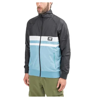 New Balance MJ01503 BK Athletics Archive Run Jacket (Schwarz / Blau)