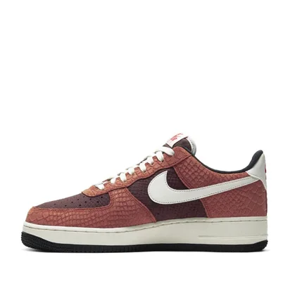 Nike Air Force 1 Premium (Rot / Beige)