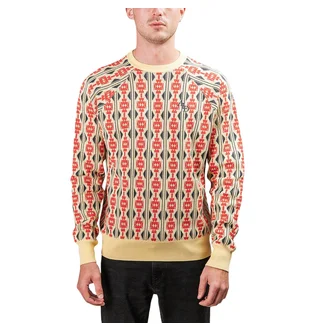 Aimé Leon Dore Carpet Knit Crewneck (Gelb / Rot)