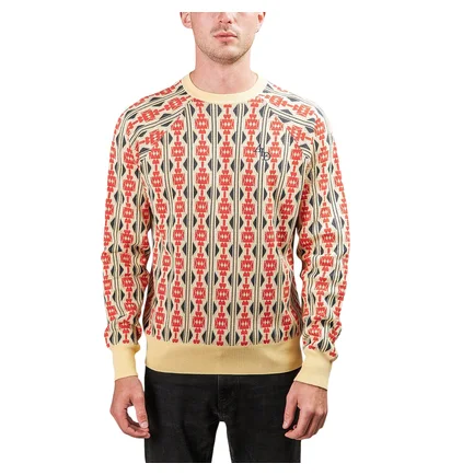 Aimé Leon Dore Carpet Knit Crewneck (Gelb / Rot)